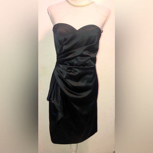 White House Black Market-Blk Sweetheart Neckline Strapless, Sheath Dress, SZ 08 - Picture 4 of 14